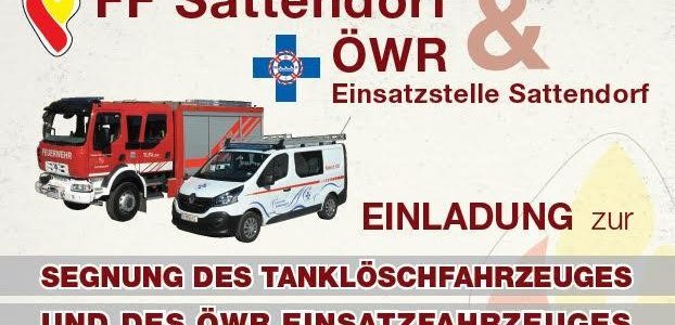 Einladung zur Segnung TLFA2000 Feuerwehr Sattendorf