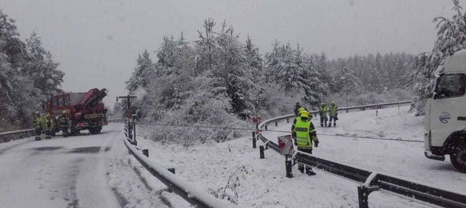 LKW – Bergung auf der A2