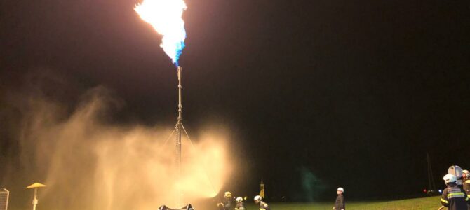 Übung bei der TAG Gasmessstation in Agoritschach