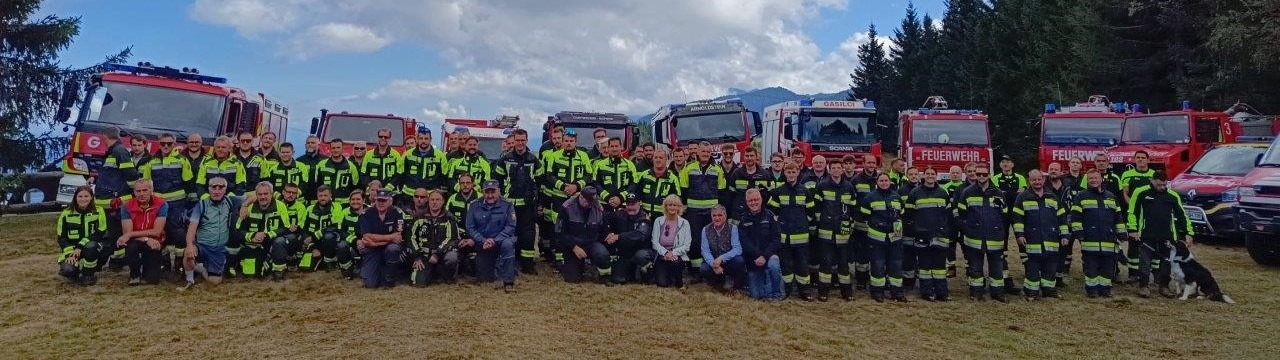 Dreigemeindefeuerwehrübung am Dreiländereck