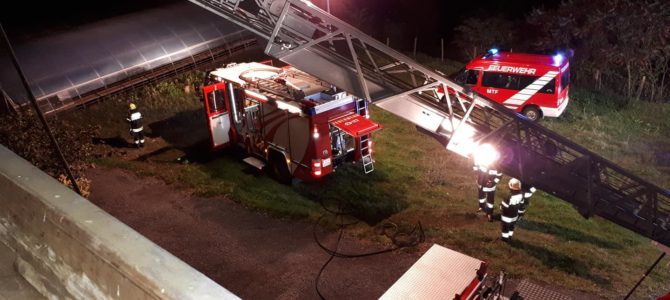 Dachstuhlbrand in Stuben